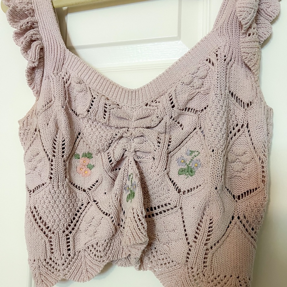 Zara floral crop top